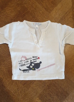 T shirt 3mois, brand: Kitchoun, condizioni: Ottime, taglia: 3-6 mesi / 62 cm, €1.00, €1.75 include la Protezione acquisti
