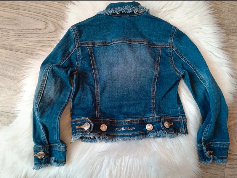 Veste en jean fille strass - photo numéro 2