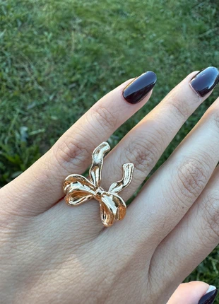 Gold Bow Ring| Anti-Tarnish, condition: New without tags, size: Adjustable, £8.50, £9.63 includes Buyer Protection Pro