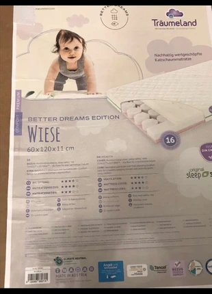 Babymatratze, marke: Sonstiges, zustand: Neu, mit Etikett, größe: M, 70,00 €, 74,20 € inklusive Vinted-Käuferschutz