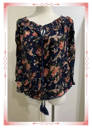 Chemisier Springfield Blouse Tunique motifls fleur noir Taille S, brand: Springfield, condizioni: Ottime, taglia: S / IT 40 / EU 36, €5.90, €6.90 include la Protezione acquisti