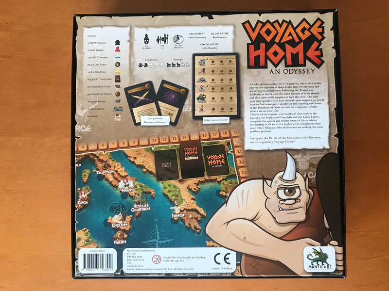 Voyage Home: An Odyssey - Gioco da tavolo Board Game - Kickstarter KS 2