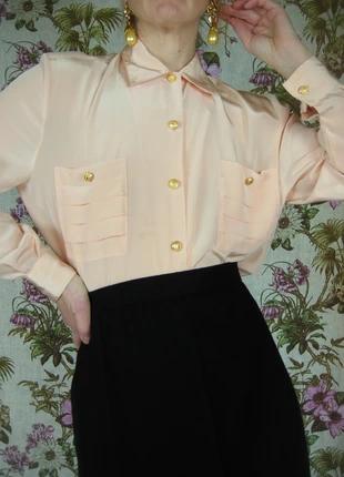 blouse vintage fluide pastel dadame chic années 80, brand: Vintage Dressing, condition: Very good, size: XL / 42 / 14, €26.00, €28.00 includes Buyer Protection Pro