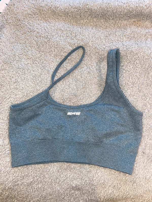 Blue/Grey Bo+Tee asymmetrical sports bra (L) | Vinted