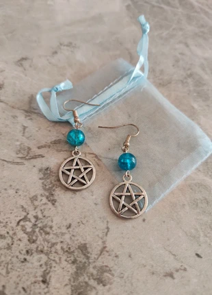 Orecchini pentacolo wicca, merk: Boutique Parisienne, staat: Nieuw zonder prijskaartje, € 3,50, € 4,38 inclusief Kopersbescherming