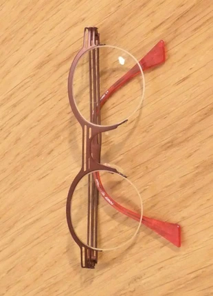 Monture/ Lunette de Vue Ronde Nylor en Métal Rouge Bordeaux- Traction, marque: Traction Productions, état: Très bon état, 45,00 €, 47,95 € Protection acheteurs incluse