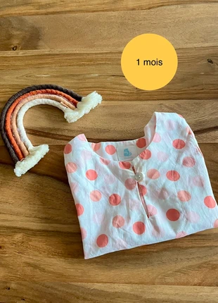 Blouse bébé à pois rose Le Trois Cailloux 3 mois NEUVE, marque: Le trois caillou, état: Neuf sans étiquette, taille: 3-6 mois / 62 cm, 3,00 €, 3,85 € Protection acheteurs incluse
