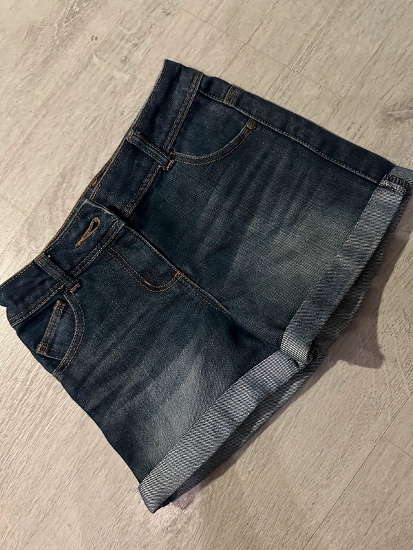 Spodenki jeans TU wywijane 110cm szorty 1