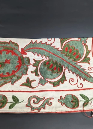 Embroidered Suzani style and Ikat pillow cover 55cm x 30cm, brand: Heritage Geneve, condition: New without tags, size: Other, £65.00, £68.95 includes Buyer Protection