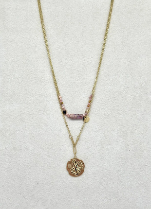 Collier 2 rangs étoile de mer et pierre lepidolite Lolilota, marque: lolilota, état: Neuf sans étiquette, 8,00 €, 9,10 € Protection acheteurs incluse