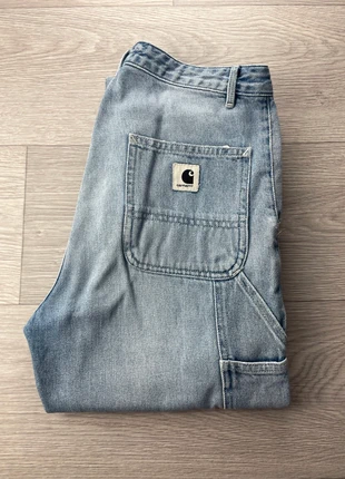 Jean carhartt boyfriend w pierce pant 27 bleu claire (74), marque: Carhartt, état: Très bon état, taille: M / 38 / 10, 40,00 €, 42,70 € Protection acheteurs incluse