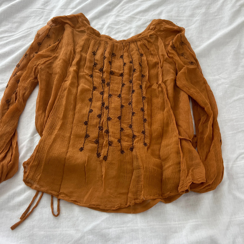 Free people embroidered blouse 5