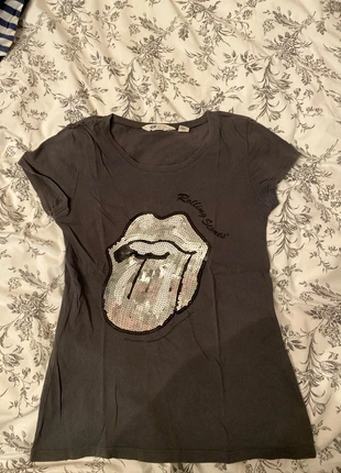 T-shirt Rolling Stones paillettes , brand: H&M, condition: Good, size: 15 years / 170 cm, €1.50, €2.28 includes Buyer Protection