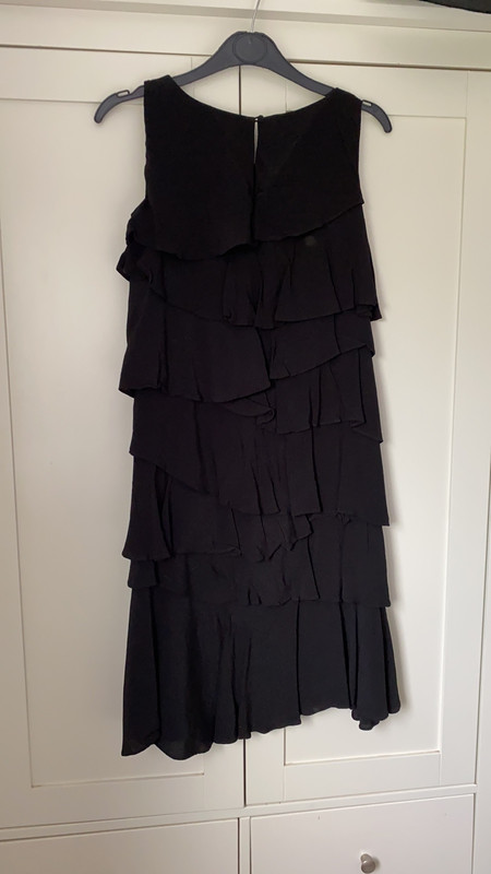 Black frilled cocktail dress - Vinted