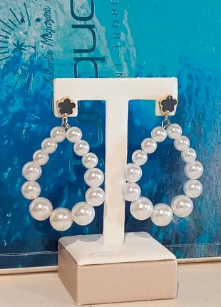 Boucles d'oreilles Trèfle et perle, marke: LOLO YAYA, zustand: Sehr gut, 6,90 €, 7,95 € beinhaltet Vinted-Käuferschutz Pro