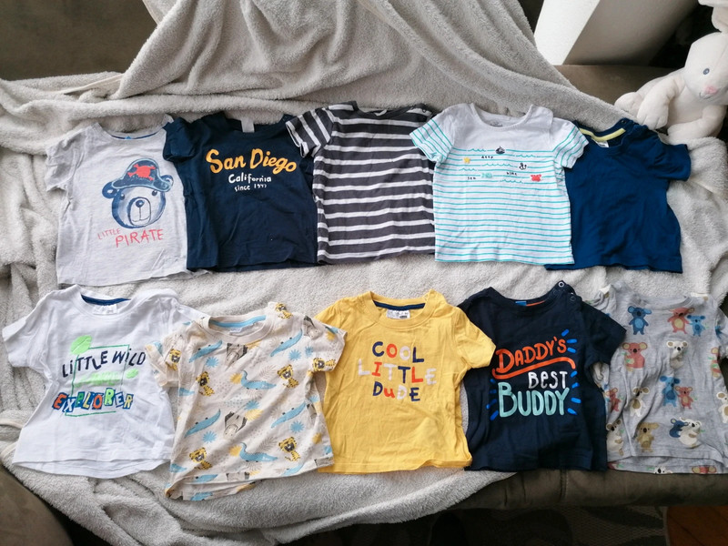 10er Set Baby Tshirts Junge Gr. 80