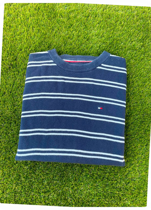 Sweat Pull cintré style marinière Tommy Hilfiger | Bleu marine blanc logo brodé | Taille XS homme, marca: Tommy Hilfiger, estado: Muito bom, tamanho: XS, €9.90, €11.10 inclui Proteção do Comprador