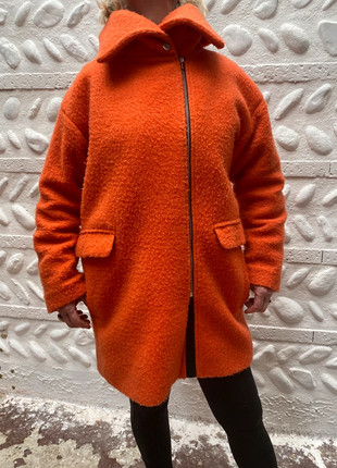 manteau orange promod
