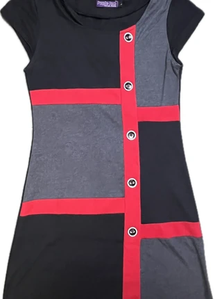 Vestito eccentrico anni 80 100% cotone, marque: Purple Jam, état: Neuf sans étiquette, taille: L / 40 / 12, 15,00 €, 16,45 € Protection acheteurs incluse