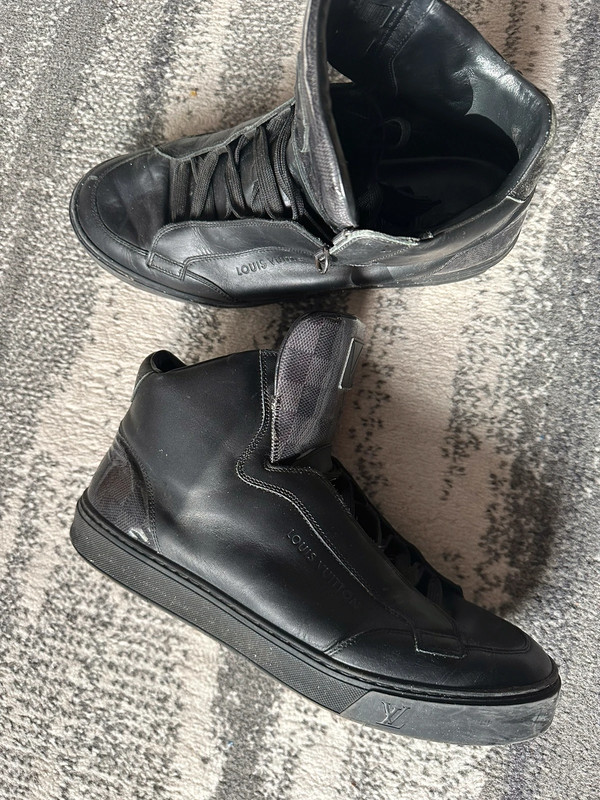 Black louis vuitton high tops shop