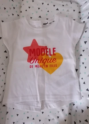 Tee shirt Unique , brand: Kiabi, condition: New without tags, size: 1-3 months / 56 cm, €2.00, €2.80 includes Buyer Protection