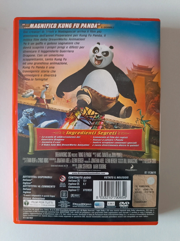Dvd film Dreamworks Kung Fu Panda 2