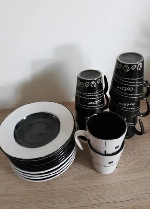 Lot de service de café et tasses avec support, marca: Mug, estado: Muy bueno, 7,00 €, 8,05 € Protección al comprador incluida