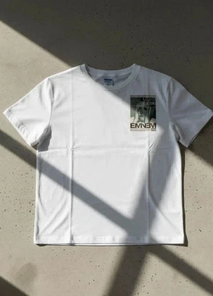 T-shirt Blanc Graphic Eminem – Streetwear / Vintage Hip-Hop / Y2K / Oversize, zustand: Sehr gut, größe: M, 26,90 €, 28,95 € inklusive Vinted-Käuferschutz