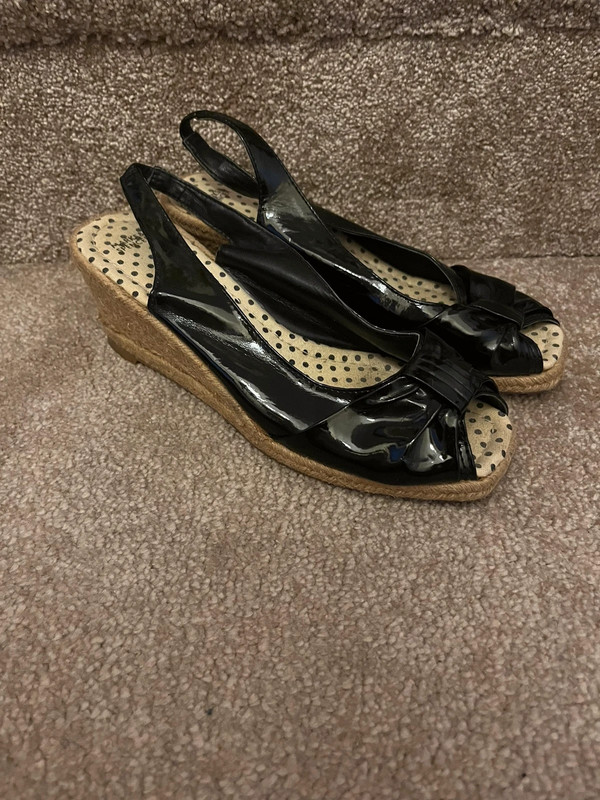 M&s clearance black wedges