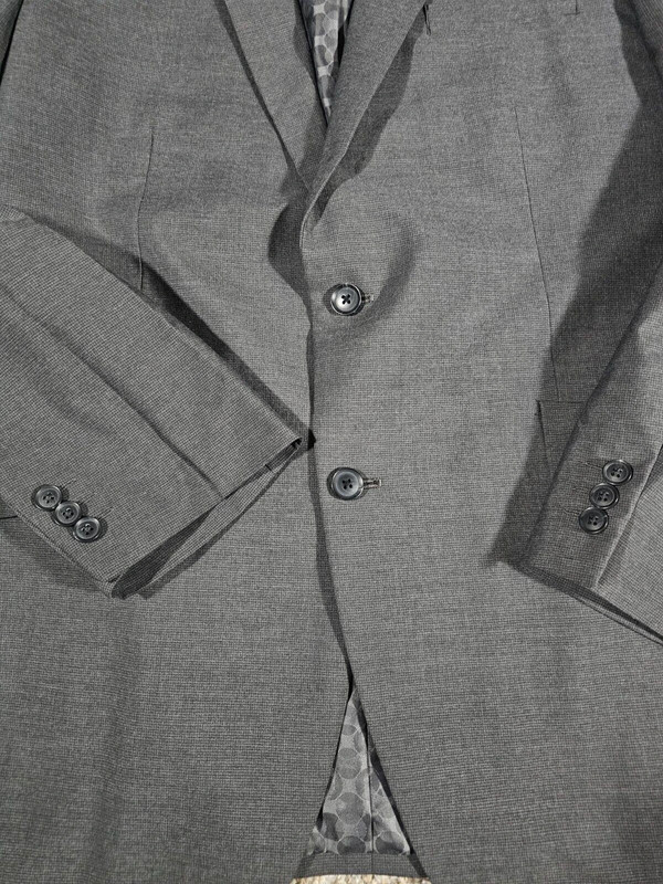 1926 Originals A Haggar Co Blazer 46l Gray 2 Button 2