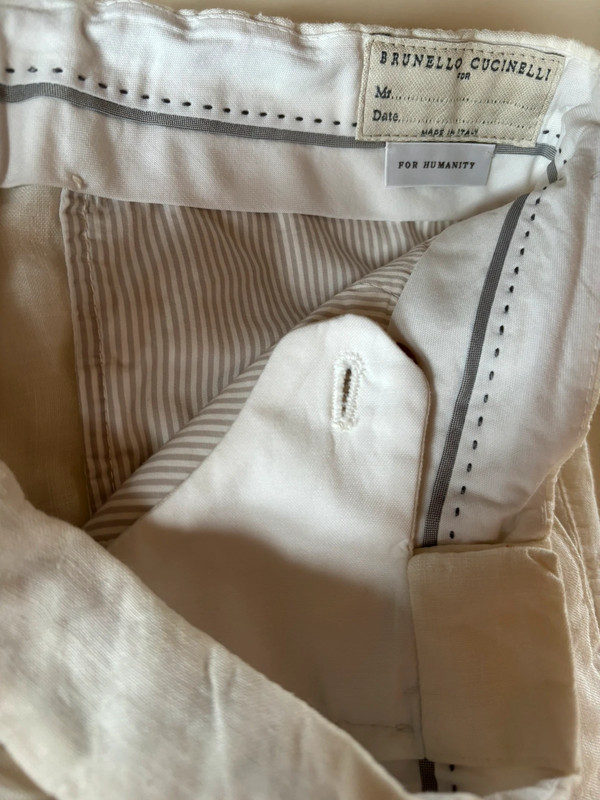 Pantalone bianco Brunello Cucinelli 5