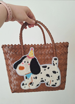 Woven cute tote basket, brand: NO LABEL, condition: New without tags, £12.00, £13.30 includes Buyer Protection