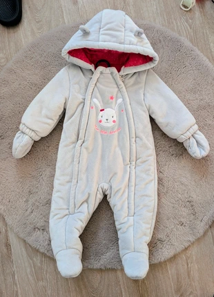 Combinaison pilote bébé fille 12 mois – grise doublée polaire – très bon état, marque: Baby by Gémo, état: Très bon état, taille: 9-12 mois / 74 cm, 10,00 €, 11,20 € Protection acheteurs incluse