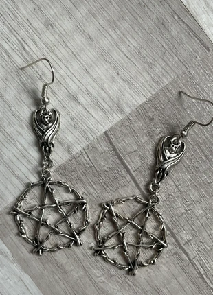 Boucles d’oreilles chauve souris pentagramme, brand: Witch, condition: Very good, €5.00, €5.95 includes Buyer Protection
