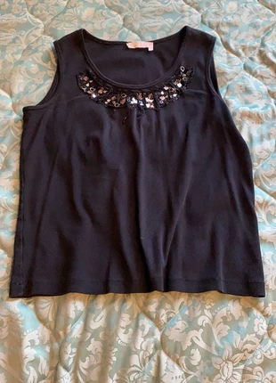 Topje met kraaltjes , marca: Avant Garde, estado: Muito bom, tamanho: XXL / 44 / 16, €7.50, €8.58 inclui Proteção do Comprador