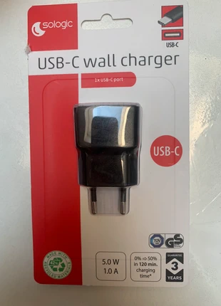 Chargeur usb C, marque: Sologic, état: Neuf avec étiquette, 3,00 €, 3,85 € Protection acheteurs incluse