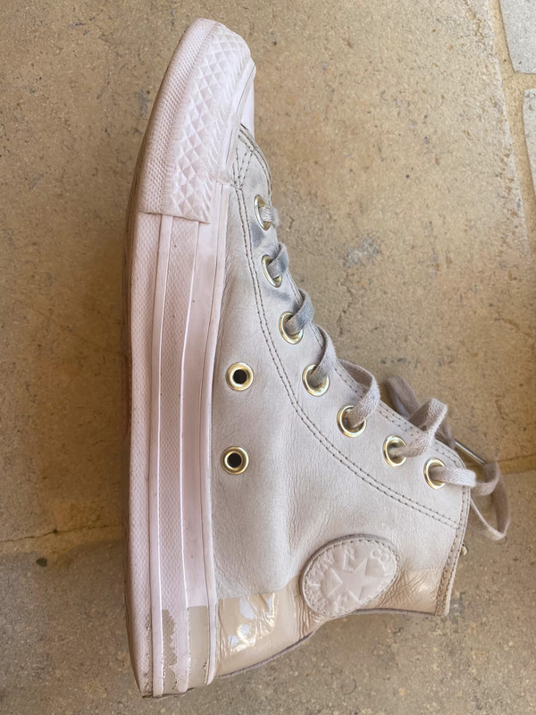 Converses hautes rose discount pale