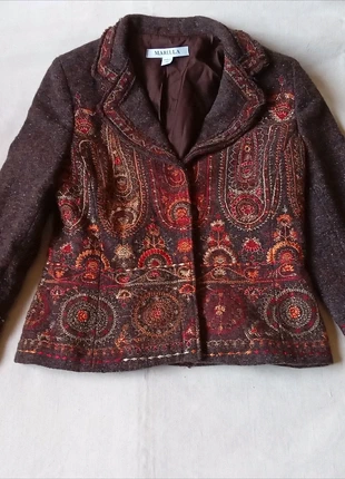 Blazer Marella🤎 con spalline in misto lana 90s , brand: Marella, condizioni: Ottime, taglia: L / IT 44 / EU 40, €20.00, €21.70 include la Protezione acquisti