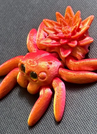 Orange Lotus Flower Spider 3D Printed Fidget Figure, brand: Spider, condition: Very good, size: One size, £3.99, £4.61 includes Buyer Protection Pro