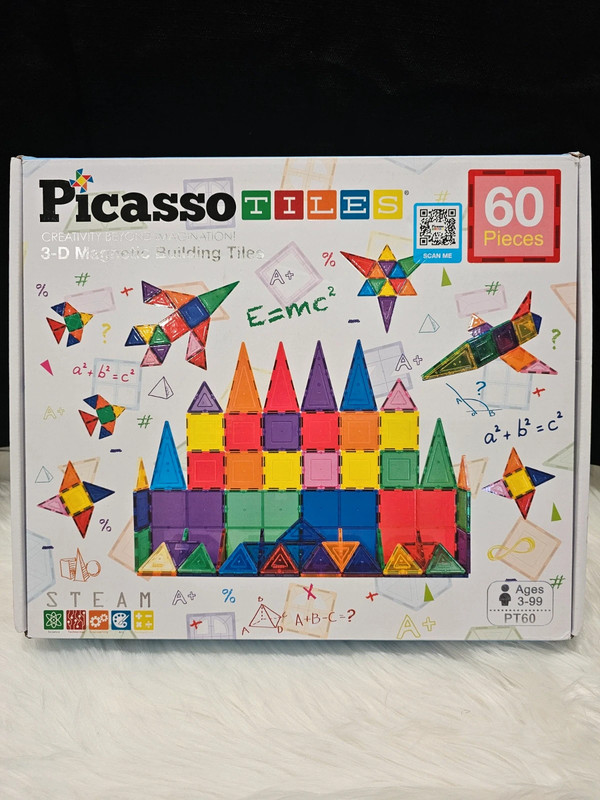 Picassotiles 60 piece 3d magnetic building blocks set shop