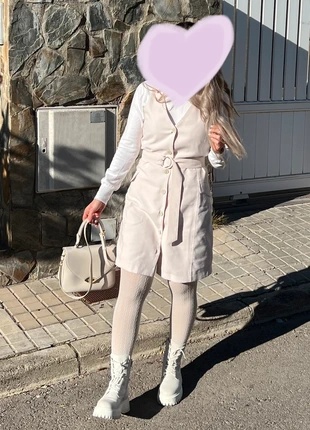 Vestido cinturón con botones Mango, marca: Mango, estado: Muy bueno, tamaño: S / 36 / 8, 8,00 €, 9,10 € Protección al comprador incluida