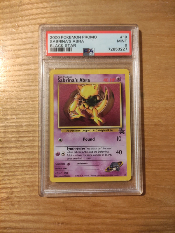 Carte pokémon PSA abra 1