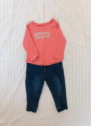 Set maglia Levis + pantalone, marca: Set, estado: Muy bueno, tamaño: 9-12 meses / 74 cm, 2,00 €, 2,80 € Protección al comprador incluida