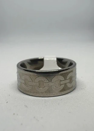 💍 Bague acier argenté à motif chaîne – design industriel et raffiné, zustand: Neu, größe: 53.1 mm / 16.9 mm Ø, 5,10 €, 6,06 € beinhaltet Vinted-Käuferschutz Pro
