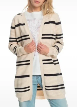 Veste , gilet léger Roxy / M / beige, rayure noir, marca: Roxy, estado: Muito bom, tamanho: M / 38 / 10, €40.00, €42.70 inclui Proteção do Comprador