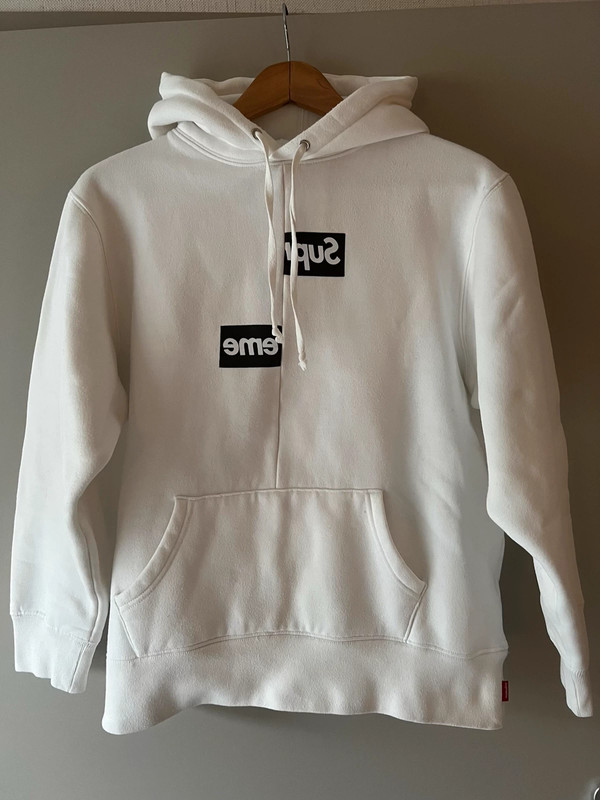 Cdg box cheap logo hoodie