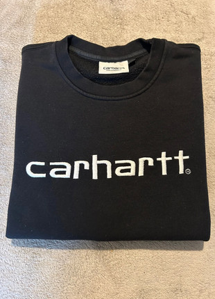 Sweat pull Carhartt noir / logo brodé / Taille S, marque: Carhartt, état: Très bon état, taille: S, 35,00 €, 37,45 € Protection acheteurs incluse