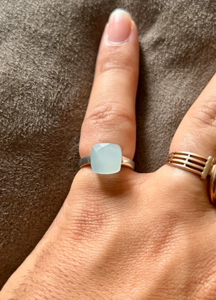 Bague en argent massif et pierre bleue, brand: Argent, condition: Very good, size: 17.3 mm Ø, €22.85, €24.69 includes Buyer Protection Pro