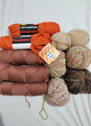 Set di gomitoli di lana colore arancione/marrone, marke: Lana, zustand: Sehr gut, 8,00 €, 9,10 € inklusive Vinted-Käuferschutz