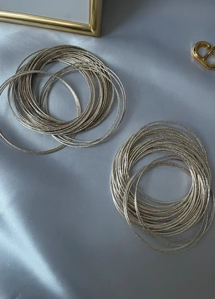 Manchettes joncs argentés , merk: Vintage, staat: Heel goed, € 45,00, € 47,95 inclusief Kopersbescherming Pro